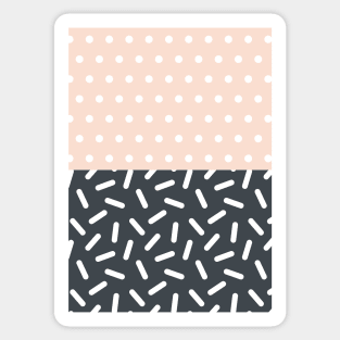 Random Geo - Dots and Dashes Sticker